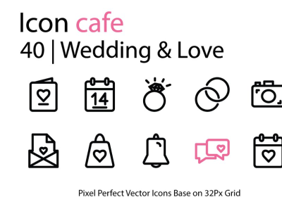 WEDDINGS ICONS and VALENTINE'S DAY ICONS and LOVE ICONS