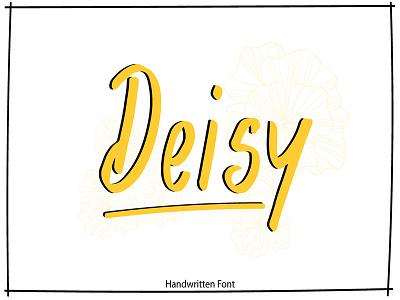 Deisy fashion fontstext fonts brush fonts script marker faststylish trendy branding