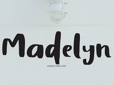Madelyn adventure outdoor drawn typetypeface hand type hand written hand drawn hand lettered hand lettering handwriting font