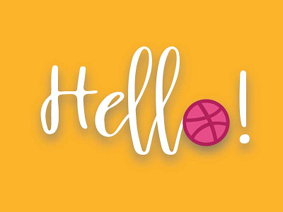 HELLO DRIBBBLE! branding font ink lettering pen resources script type typeface typography writing