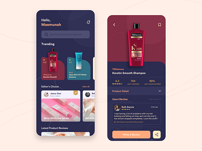 Skin Care App android app beauty card design exploration illustration ios mobile product ui ux