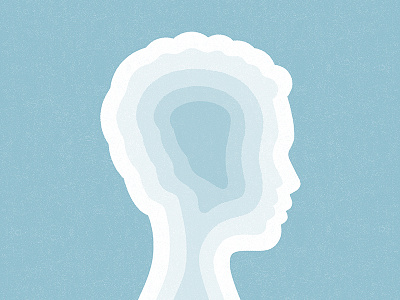 Depth concept editorial head idea illustration mind psychology