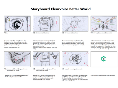 Clearvoice Better Content, Better World  Sketch Storyboard