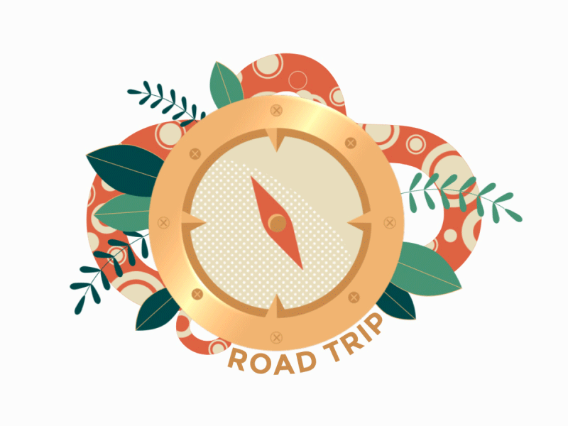 🗺️ ROADTRIP TIME! Where are you going!? 🧭 2d adventure animation art design gifonly graphic illustration imessage message motiongraphics roadtrip sticker stickers travel travelagency trip video animation wanderlust worldwide