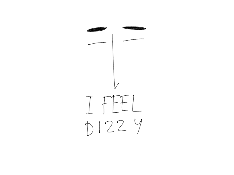 I feel dizzy! animation cell animation cellanimation character dizzy doodle gif illustration inktober sketch