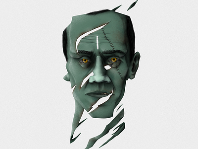 Bewitched. abstract character contemporary creature deformation digital art digital illustration frankenstein illustration portrait