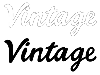 Vintage Lettering lettering script vintage