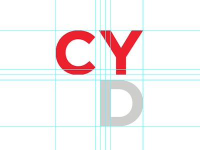 Personal Branding gotham grey grid logo personal red