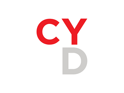 Cyd Logo gotham grey grid logo personal red