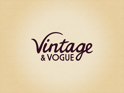 Vintage & Vogue Final art deco hand lettering vintage vogue