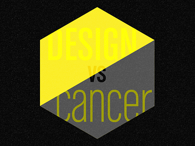 Design Vs Cancer cancer design grey yellow