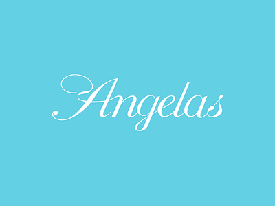 Angelas v2 blue script tiffany