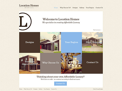 Location Homes Wesbite builder grid homes responsive