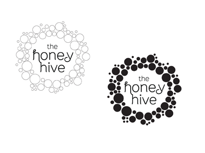 Honey Hive Concept concept honey logo swarm