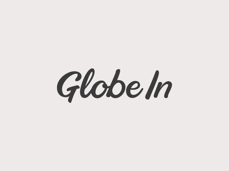 Globe In Wordmark Final artisan wordmark grey hand lettering