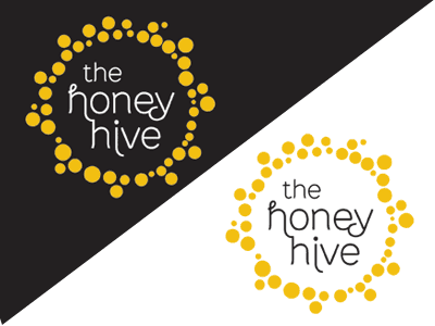 Honey Hive V2 concept honey logo swarm