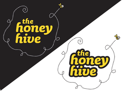 Honey Hive v3 bee concept fun honey logo