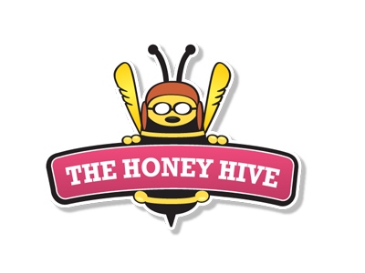 Honey Hive V4 bee concept fun logo