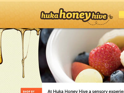 Honey Hive Masthead V3 fruit homepage honey masthead website