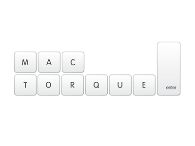 Mac Torque Logo keyboard keys logo mac