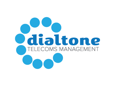 Dialtone Concept V3 communications cyan logo telecommunications telephone