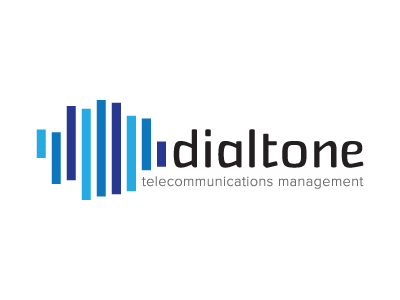 Dialtone Concept V4 communications cyan logo telecommunications telephone