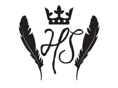 Heavenly Sent Monogram V2 crown feather monogram script