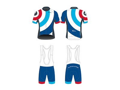 Personal Kit v1 blue circle cycling cycling jersey cycling kit red roundel