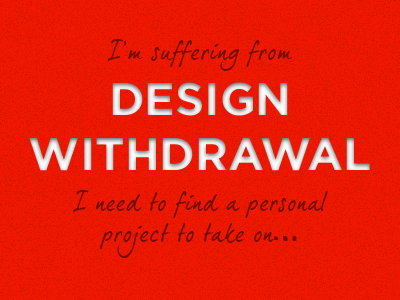 Design Withdrawal personal project red