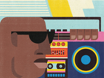 Boombox Days african boombox dj geometric art illustration illustrator music podcast podcast art south africa vector art zimbabwe zimbo