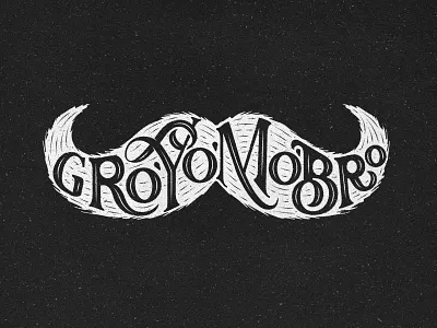 Gro' Yo ' Mo' Bro beard cancer awareness cansa good type hipster lettering mens cancer mens health moustache movember movember 2021 mustach old school prostate cancer type typism typography vintage