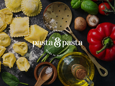 Pasta & Pasta Logo brand designer brand logo brand mark branding design food food lover fresh pasta gourmet graphiste home made italian local logo logo design logo designer logo maker logo mark pasta zimbo