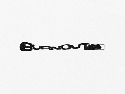 Burnout art black and white burnout freelance graphic designer graphiste healthy lettering life of a designer matchstick mental health type typography work zimbo