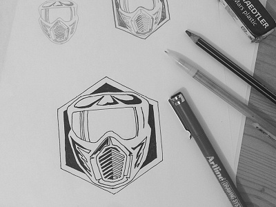 CDLO Paintball logo sketch