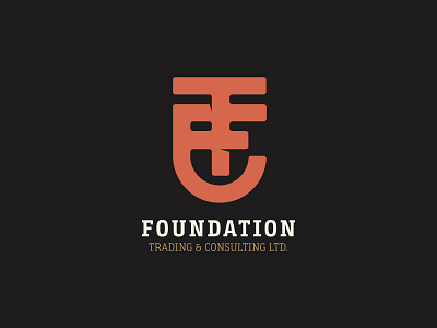 Foundation Trading & Consulting canada consultancy corporate foundation identity logo minimal monogram trading