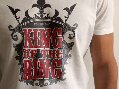 King Of The Ring Tee advert billboard boxing fight johannesburg jozi kickboxing mma ring south africa