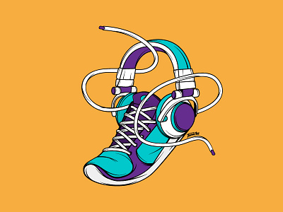 Sole Music beats design fitness headphones health illustration music nike poster running soul music sport