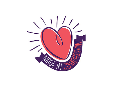 Made in Compassion christian community compassion design handmade heart logo ngo reaching out