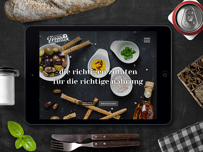Kongs & Masons Website austria design eating out food ipad restaurant rustic ui ux vienna
