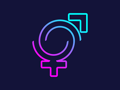Homme Femme design female gender icon logo male man monogram symbol woman
