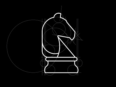 1511i branding chess design fashion france horse identity knight line line art line vector logo paris technical