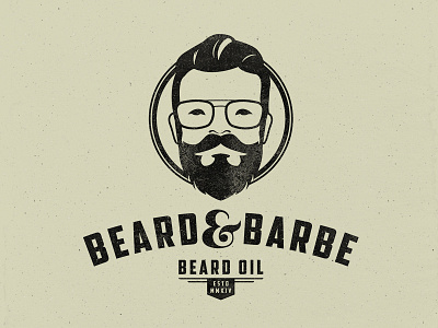 Beard&Barbe barbe beard beard logo beard oil branding face face logo identity logo logo design logo maker online shopping product branding