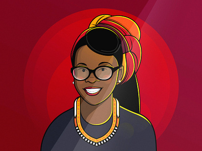 Malaika 2d africa african african women artwork caricature character design illustration illustrator malaika people tv show
