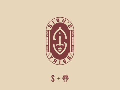Sibu's Tribe Logo Design africa african brand mark branding icon identity inspiration lettering line illustration logo logo design logo mark mask mzansi south africa tribal tribe wine winery zulu