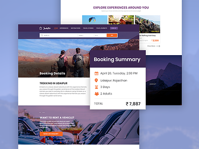 Junketer blog blogger dark design discover experience theme travel uiux user interface visual design website