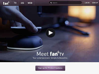 Fan TV Marketing device fan fanhattan marketing sign up site tv video web