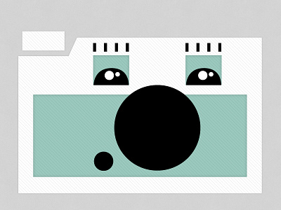 Boredom camera face illustration vector