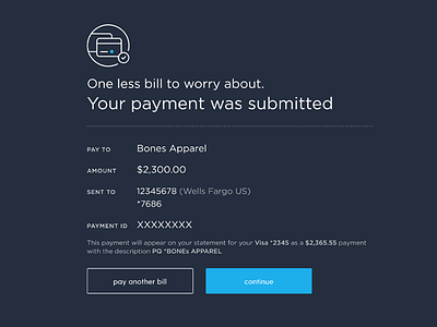 Plastiq Payment Confirmation comfirmation completed icon payment ui ux