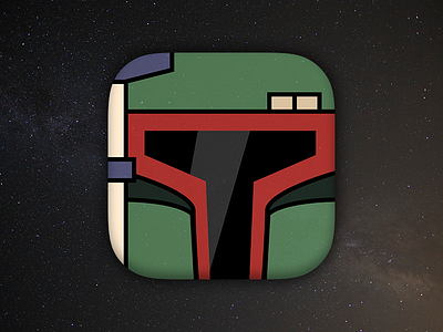 Daily UI #005 - App Icon 005 app icon boba fett daily ui star wars stars