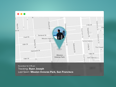 Daily UI #020 - Location Tracker 020 daily ui location map mission tracker